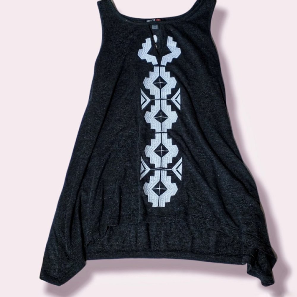 Embroidered Tunic Top, Folk Theme